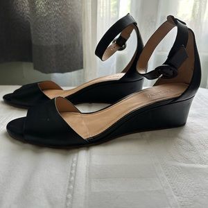 J. Crew Ankle Strap Open Toe Wedge